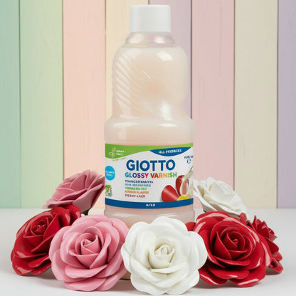 vernice finale all'acqua lucida Giotto Fila per verniciare creazioni lavoretti di Fimo Cernit gesso paste modellabili decoupage hobby pittura disegni oggetti Das